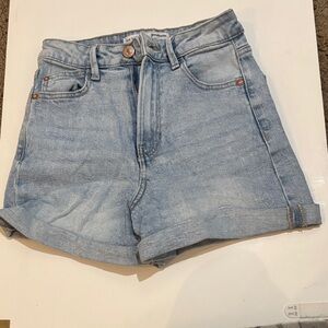 Stradivarius Light Blue Jean Shorts
